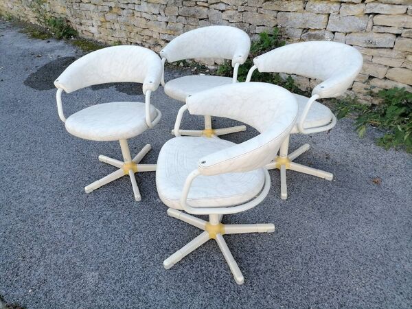 Suite de fauteuils de barbier vintage