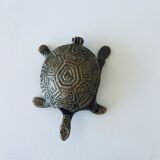 Brass turtle ashtray