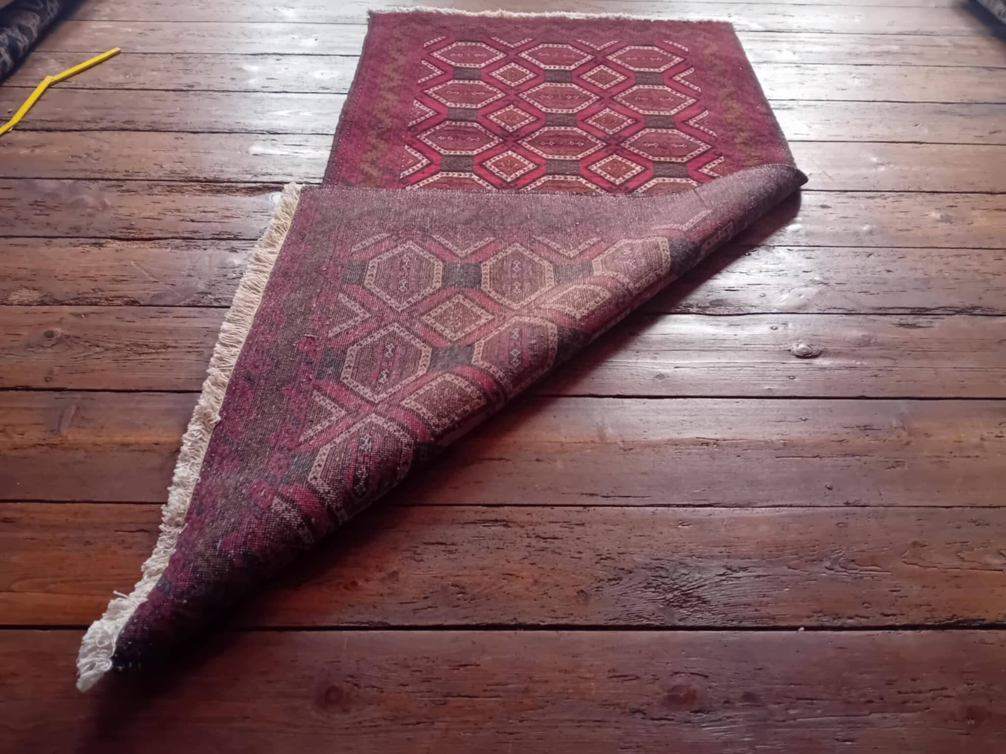 Handmade Persian Beluch Rug 209x101cm