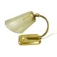 Art Déco/Modernist desk lamp, Germany, 1950s, brass and glass shade