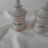 Duo poivre et sel porcelaine de Limoges