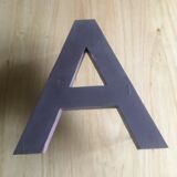 Industrial letter in zinc