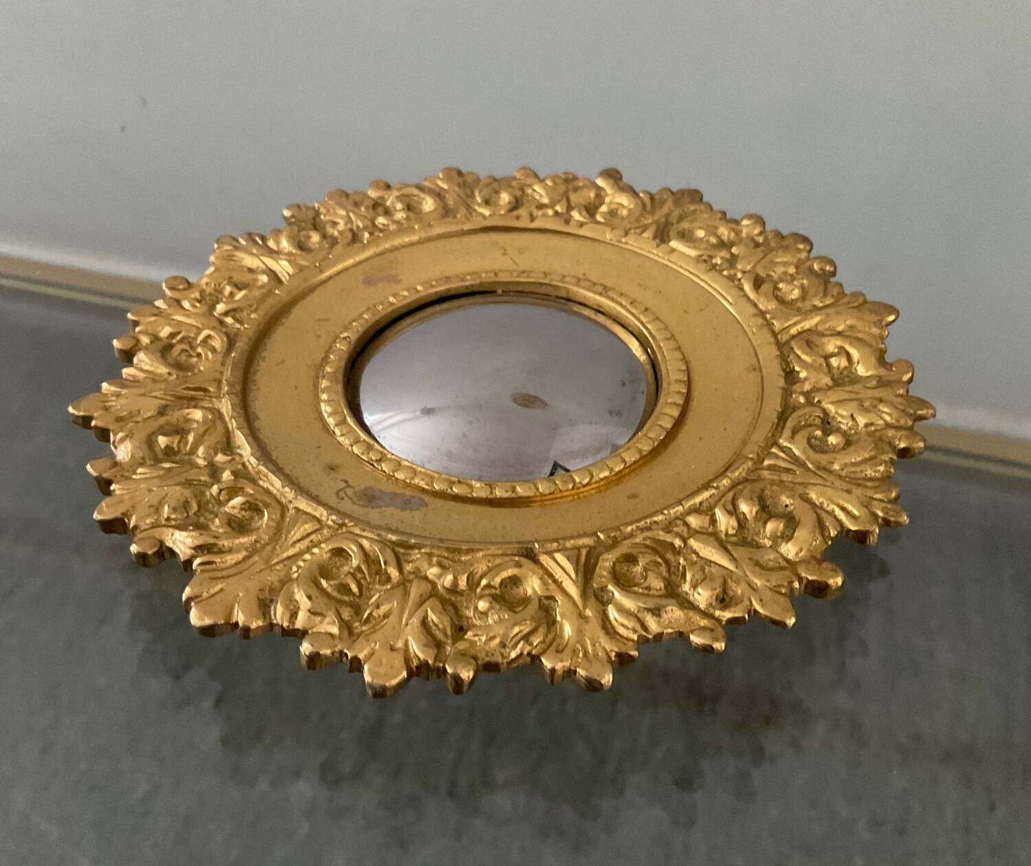 Miniature Witch's Eye Mirror in Bronze