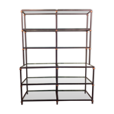 Factory shelf in black iron tube 60 ́ years