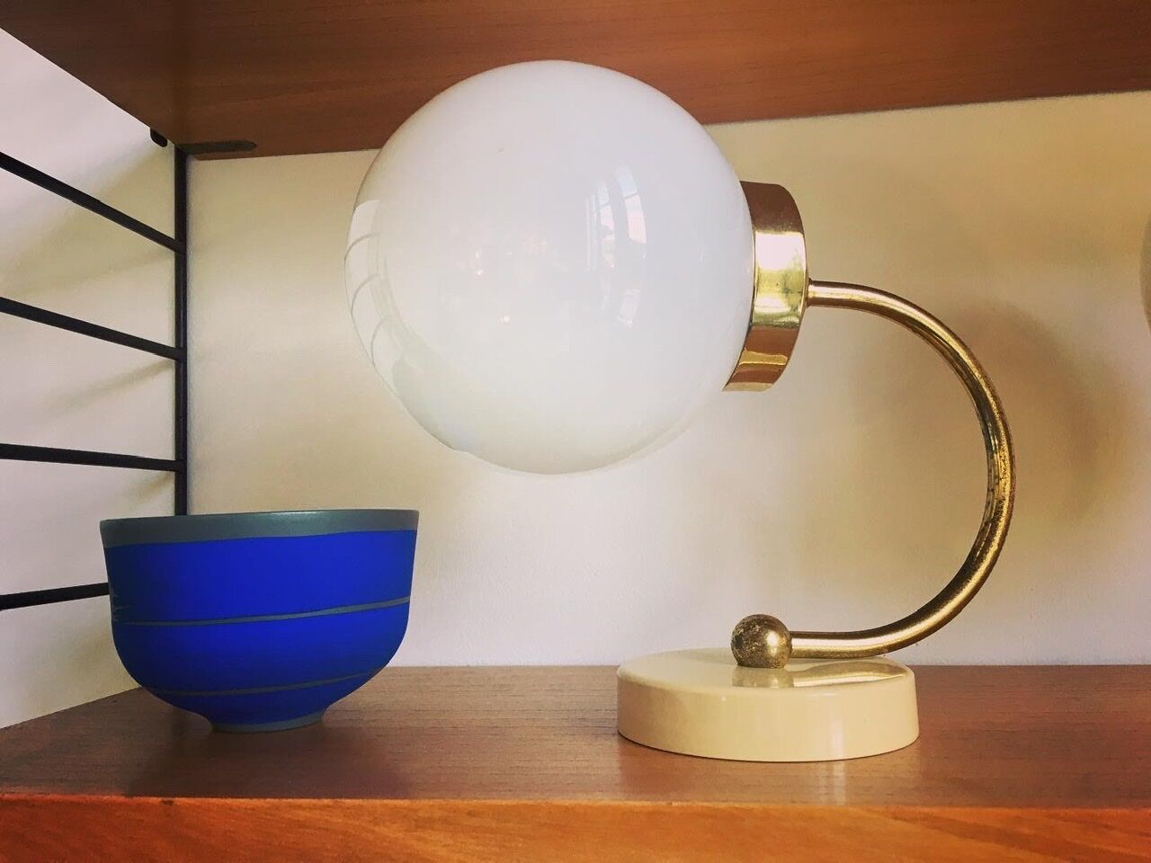 Brass wall light 1960s