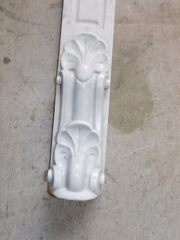 Carrara marble pathee façade element