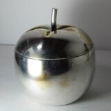 Vintage silver metal tomato ice bucket Italy 1960