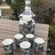 Liquor service porcelain de Villeroy - Boch, Artemis model, "The Hunt" theme (7 pieces)