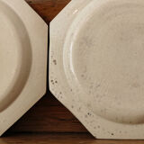 Set of 6 plates in Chantilly faience