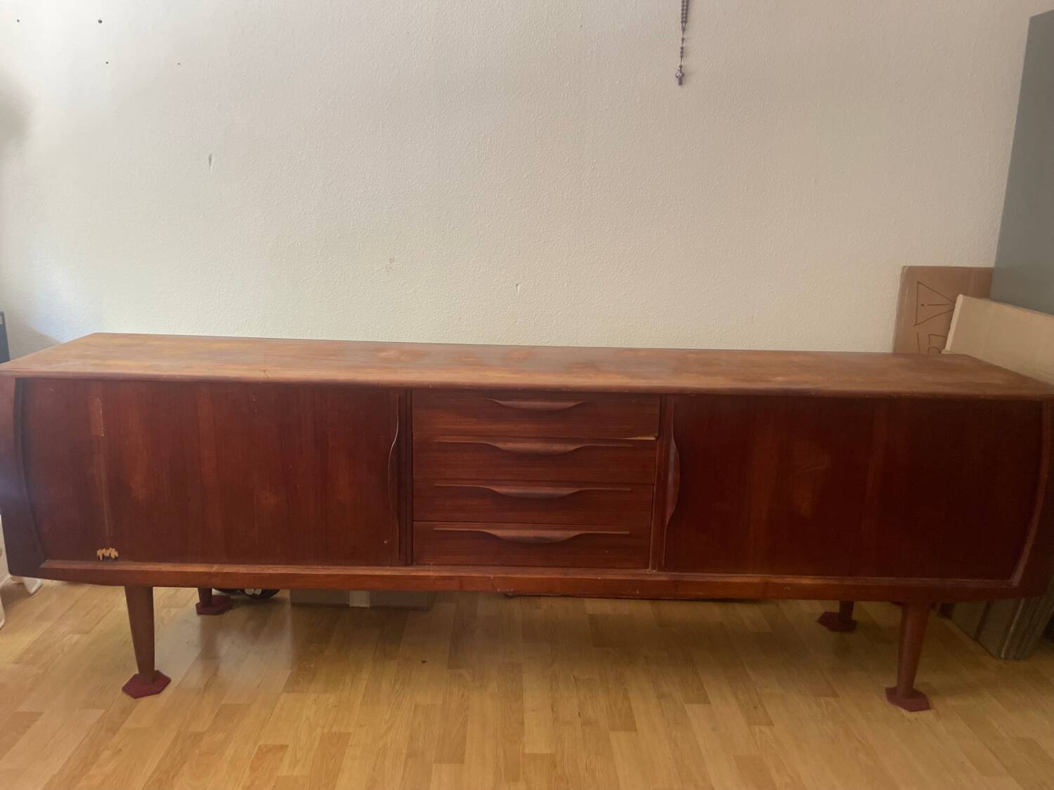 Enfilade vintage Bernhard Pedersen & Son – Design danois 1960 – 240 cm