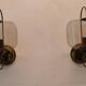 Pair of brass wall lights