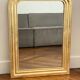 Miroir ancien Louis Philippe doré feuille d’or - 71x53cm