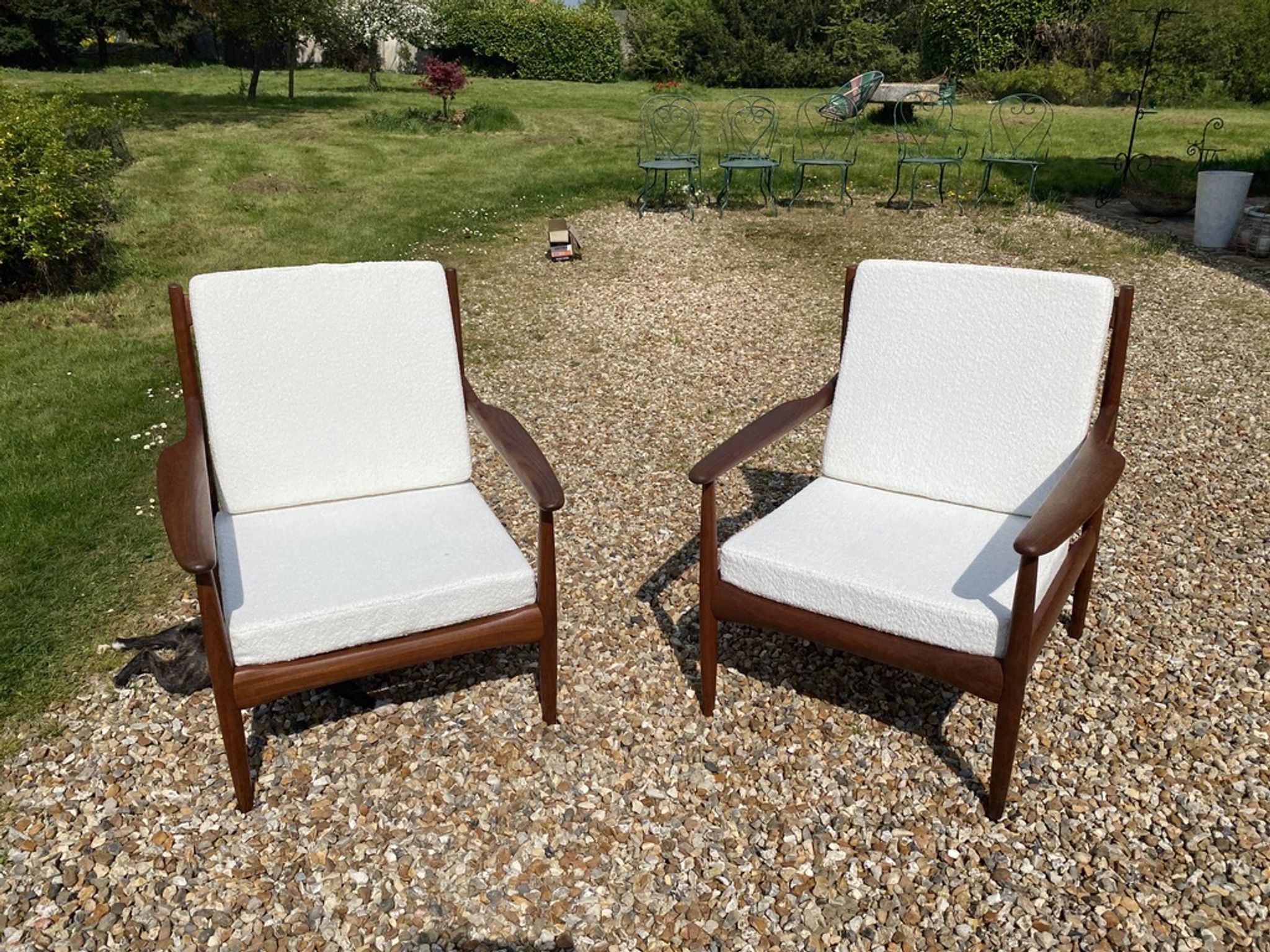 Paire de fauteuils scandinave en teck