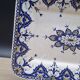 Antique Sarreguemines earthenware dish, Cluny model, 19th century