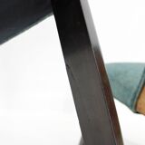 Paire de chaises avec tabouret des années 1940, Italie