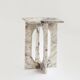 Table d'appoint en marbre Calacatta "BOND"