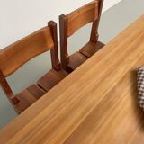 Set of table and 4 chairs, 60s mountain furniture