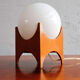 Glass & wood table lamp, Czechoslovakia, 1960s