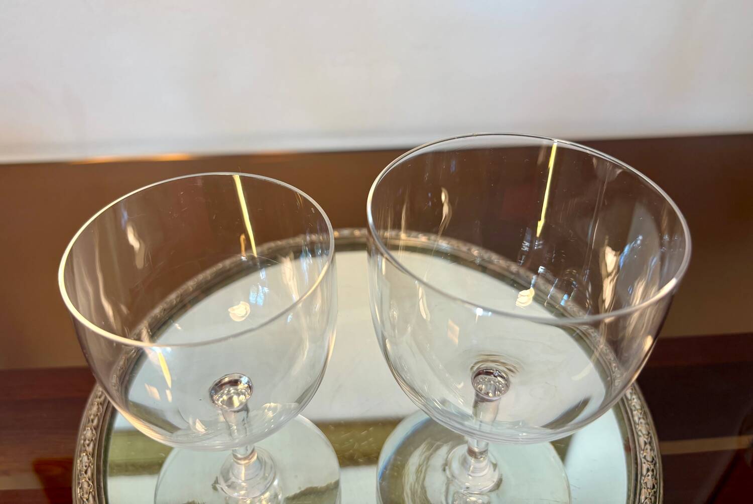 2verres à vin et eau Baccarat m. Ballon