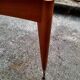 Table extensible à rallonges ancienne pieds compas vintage design XXeme