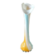 Ancien grand vase  soliflore en verre opalin vénitien, jack in the pulpit/murano. col forme fleur d arum/triple superposition torsadée multicolores. haut 40 cm