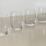 4 crystal whisky glasses by Daum