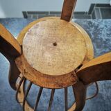 Former worker basket serving piece of professional furniture fruit wood support early 1900