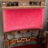 Set of six Renaissance style chairs.