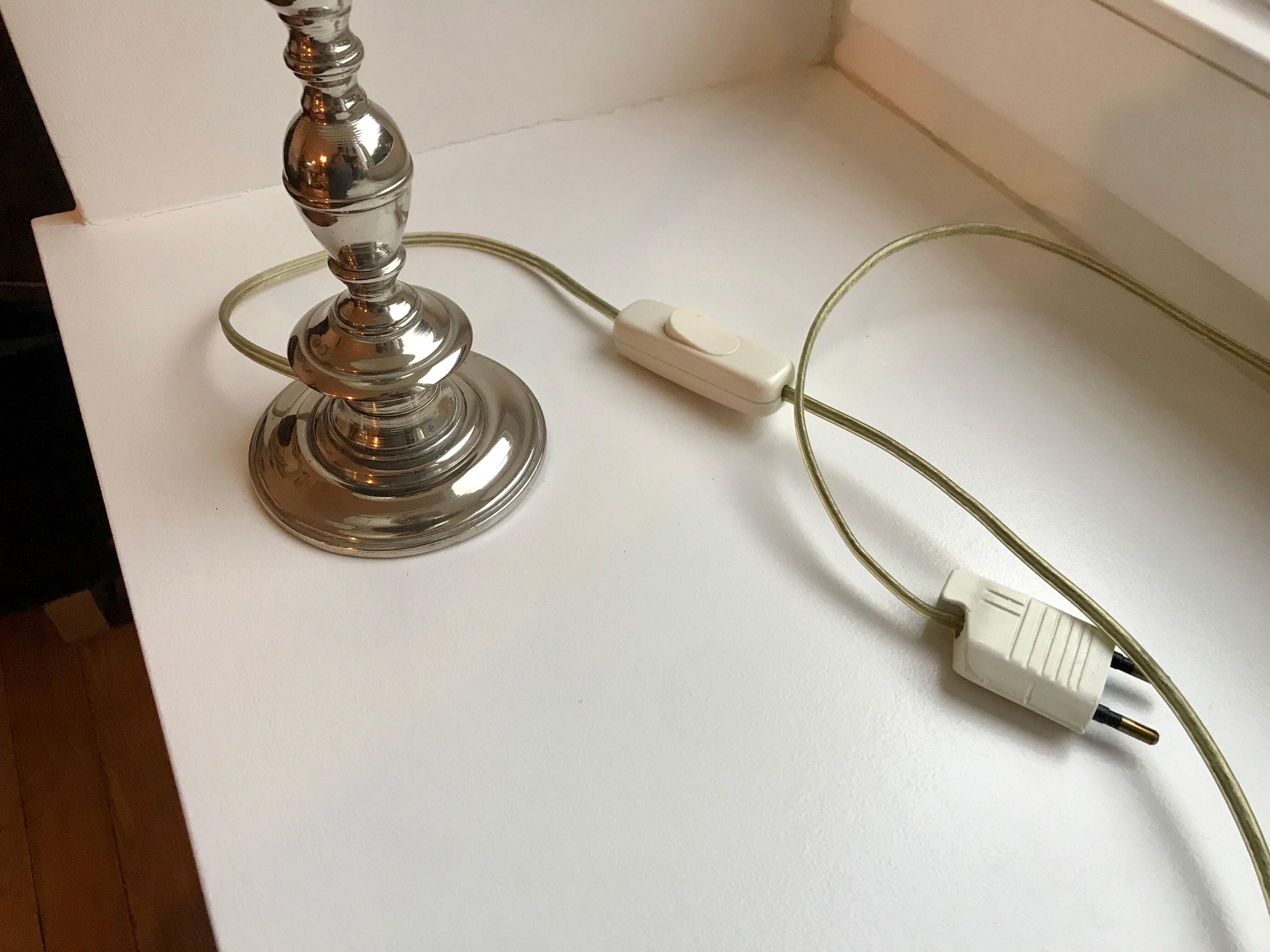 Chrome metal lamp 50s