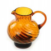 Carafe en verre pressé, Huta Barbara, Pologne, années 1970