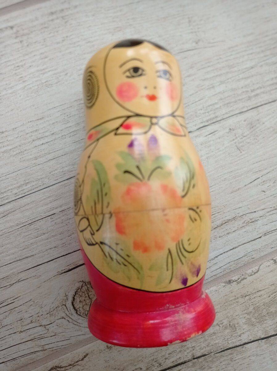 Old Russian wooden doll - Russia