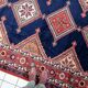 Handmade vintage Persian Afshar rug 198cm x 302cm, 1950s