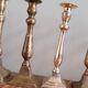 Set of 10 bronze-tinted brass candle holders 01 Pro