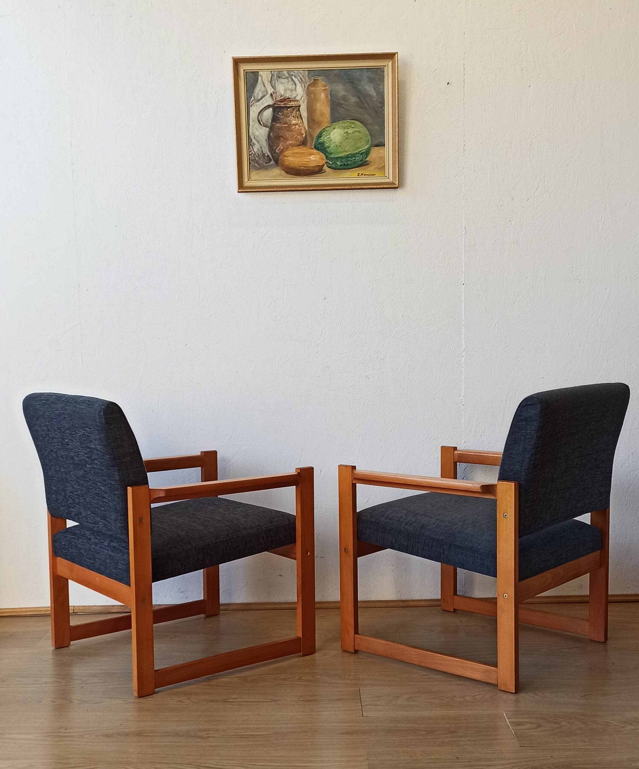 Fauteuils vintage 1970. Ensemble de 2.