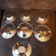 Lot de 7 sous verre métal Isosteel