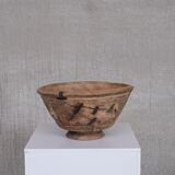 Antique Primitive French Wooden Bowl