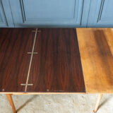 Scandinavian coffee table Smorrebrod with extendable system