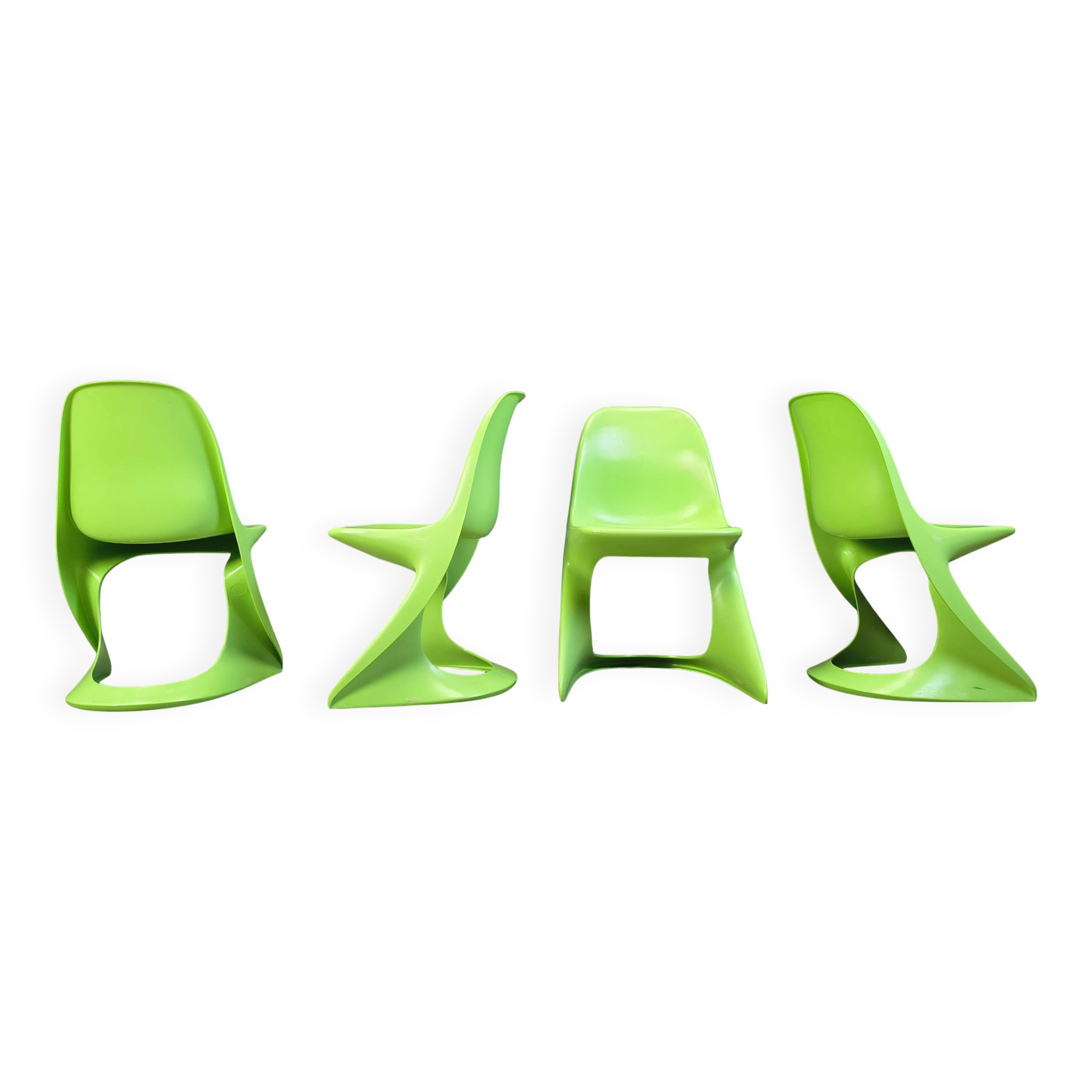 Set of 4 casalino dining chair by Alexander Begge for Casala, 1970s
