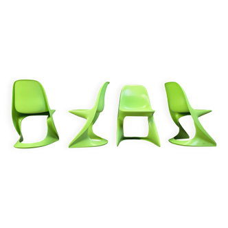 Set of 4 casalino dining chair by Alexander Begge for Casala, 1970s
