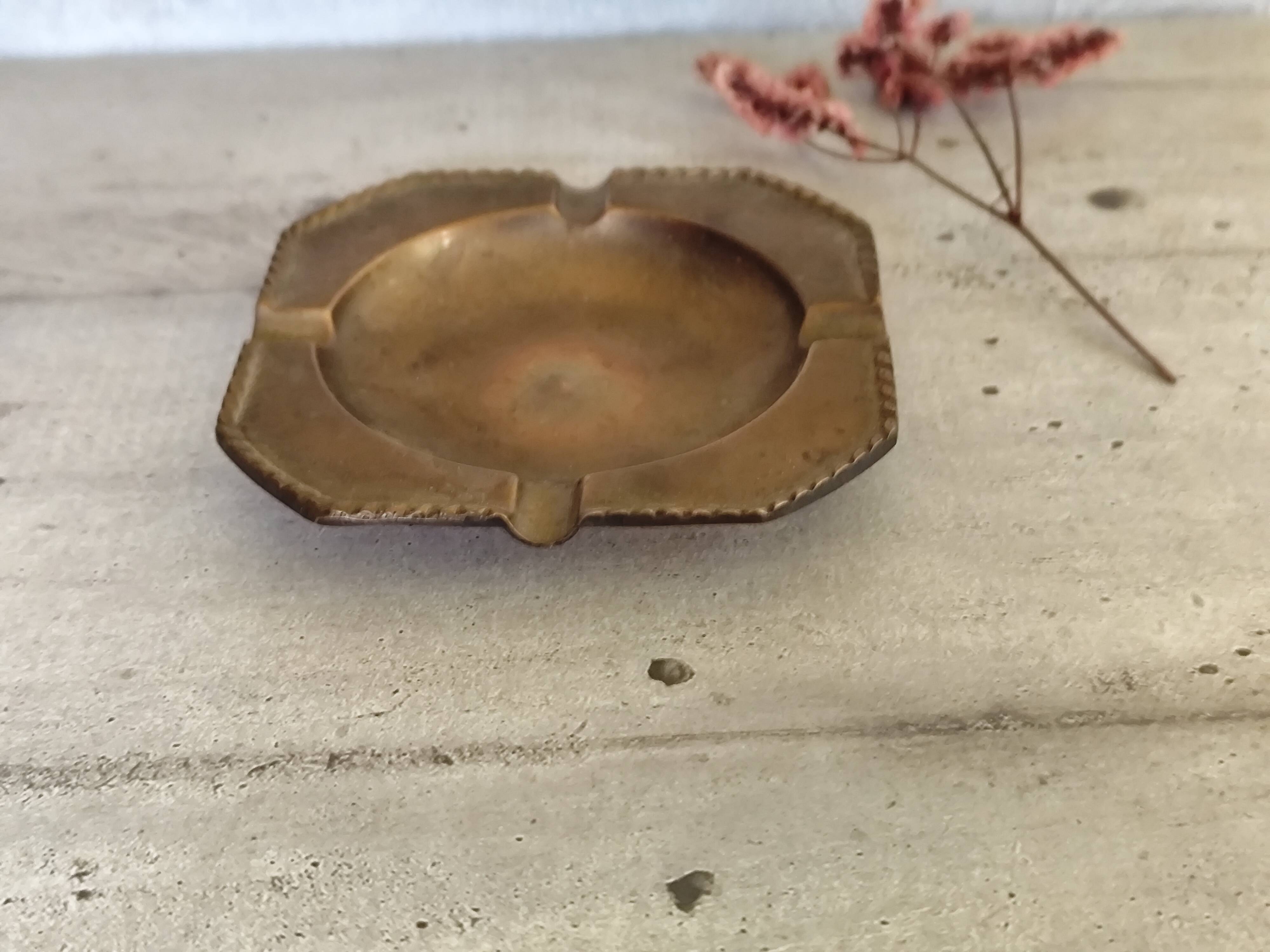 Brass ashtray