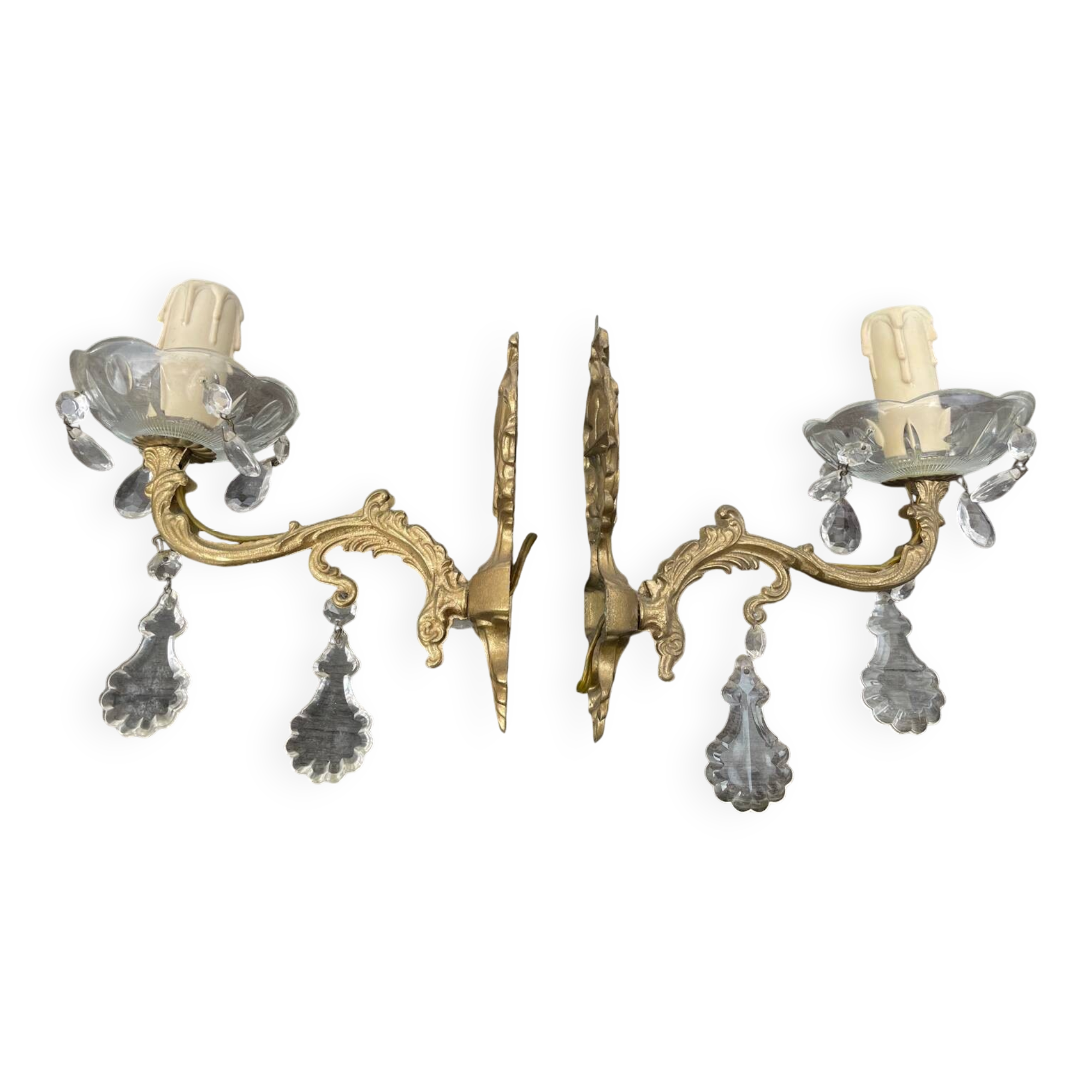 Pair of tassel sconces