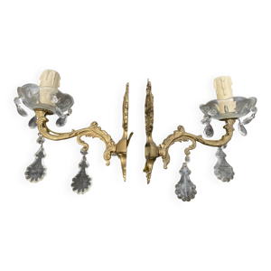 paire d’appliques pampilles