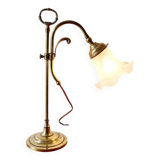 Art Nouveau bronze tulip lamp
