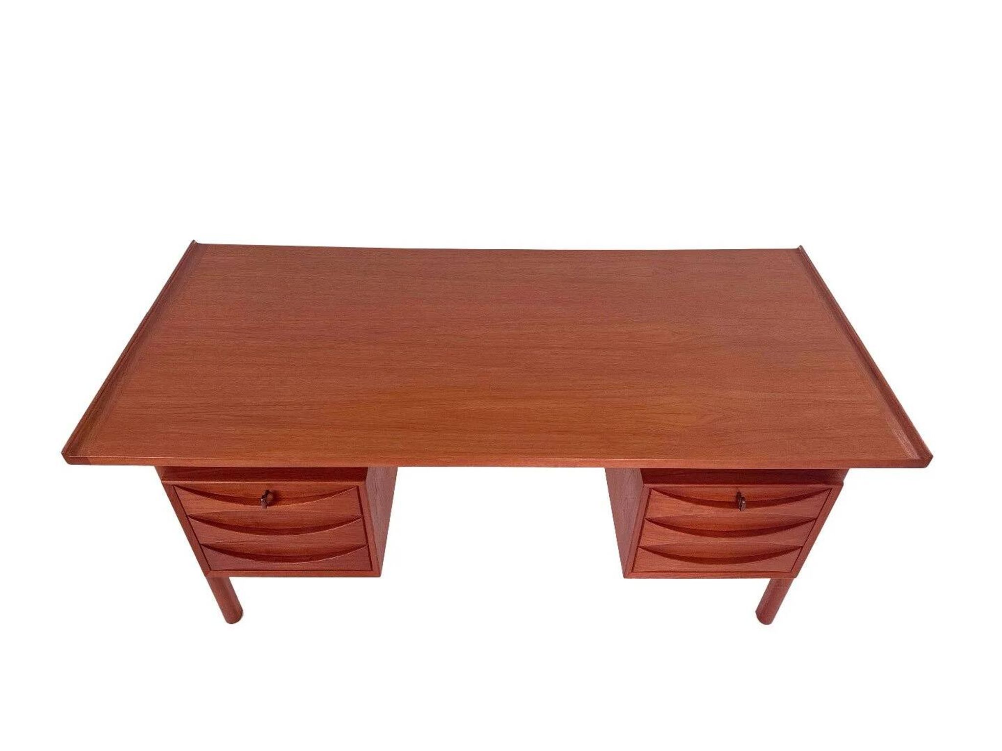 Vintage desk model 75 by Niels Clausen in teak - NC Møbler, Denmark 1960s
