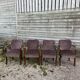 4 vintage velvet armchairs