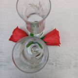 Hand-engraved champagne flutes