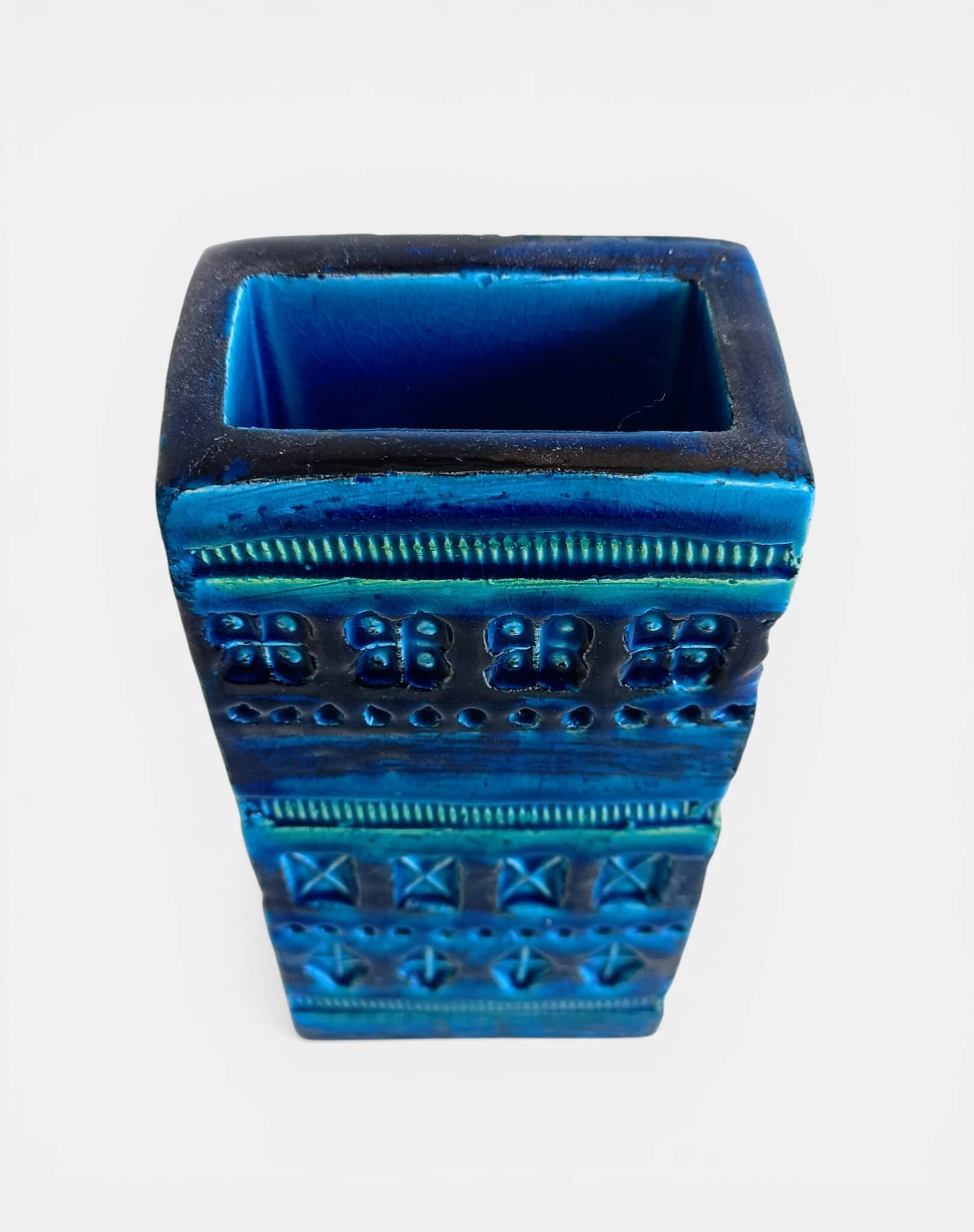Aldo Londi for Bitossi “Rimini Blu” Etruscan Revival Ceramic Vase, 1960s