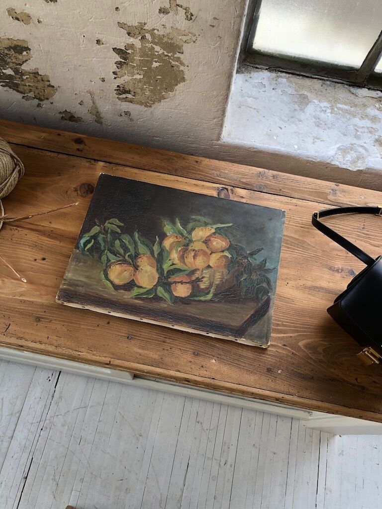 Orange oil canvas at the end of the 19th century