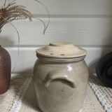 Glazed stoneware pot