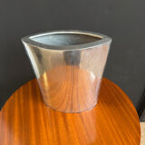 Brushed aluminium vase from the 1980s.